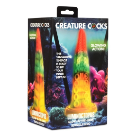 DILDO LUMINOCTOPUS GLOW-IN-THE-DARK